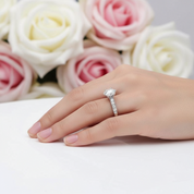 14k White Gold 2.0 Ct Round Cut Diamond Engagement Ring-Black Diamonds New York