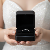 14K White Gold Men Wedding Band Ring-Black Diamonds New York