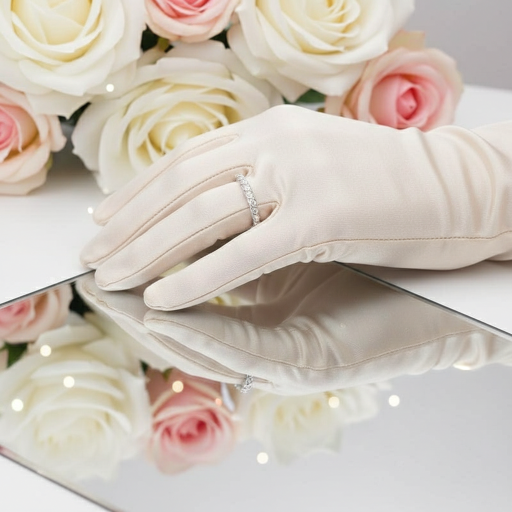 14k White Gold Diamond Stack Half Eternity Wedding Band-Black Diamonds New York