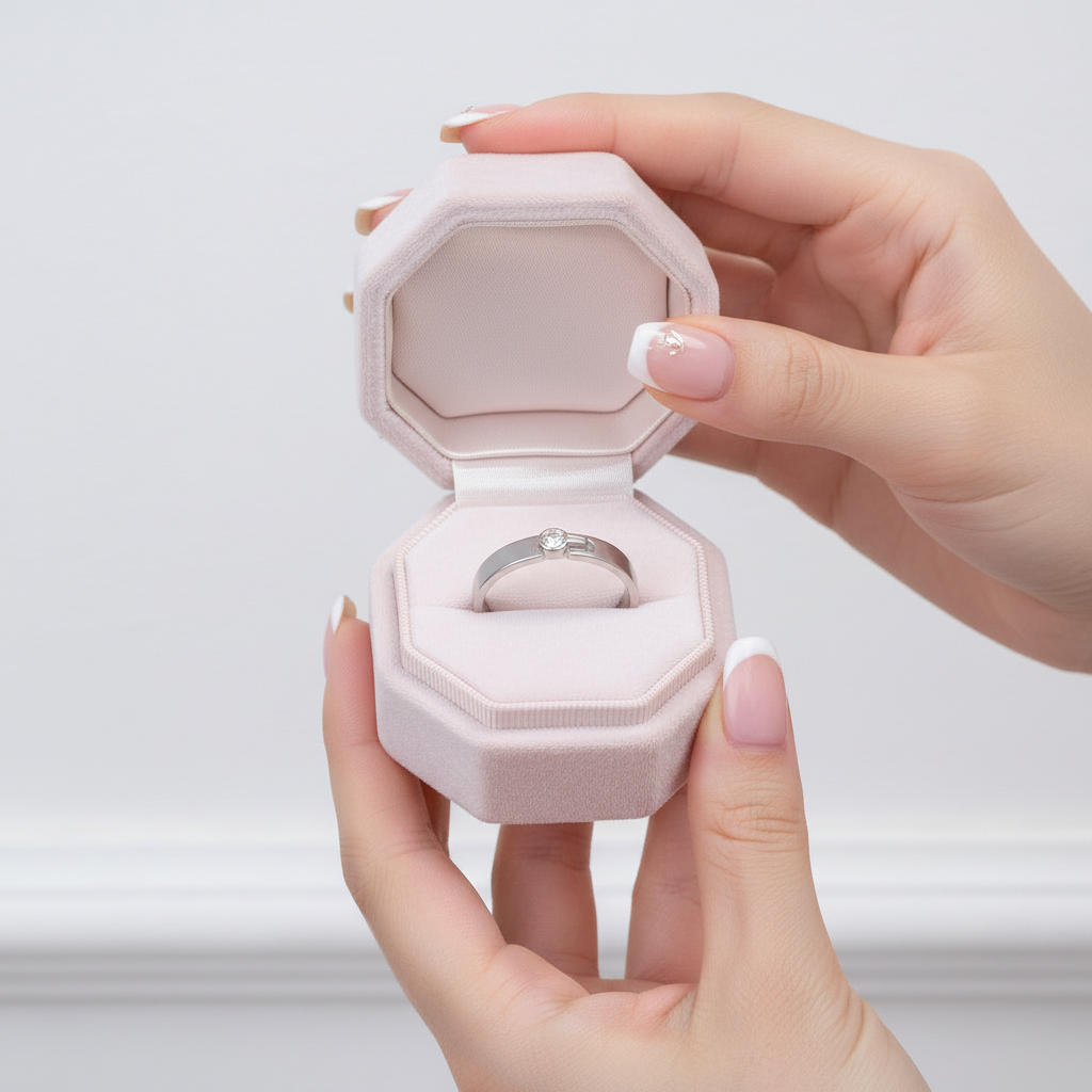 14k White Gold Natural Diamond Wedding Band-Black Diamonds New York