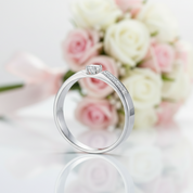 14k White Gold Wedding Band Diamond Option-Black Diamonds New York