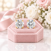14k Yellow Gold 0.8 Ct Sparkling Diamond Option Stud Earrings-Black Diamonds New York