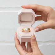 14k Yellow Gold 1.0 Ct Round Diamond Option Ring Set-Black Diamonds New York