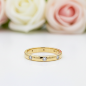 14k Yellow Gold 1.0 Ct Round Diamond Ring Set-Black Diamonds New York