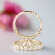 14K Yellow Gold 2.0 Ct Round Cut Diamond Engagement Ring Set-Black Diamonds New York