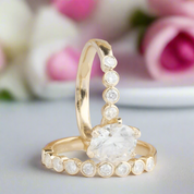 14K Yellow Gold 2.0 Ct Round Cut Diamond Engagement Ring Set-Black Diamonds New York