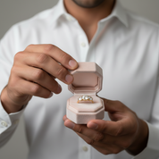 14k Yellow Gold 3.1 Ctw Round Diamond Three Stone Engagement Ring-Black Diamonds New York