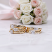 14K Yellow Gold VVS1 Oval Cut Diamond Option Engagement Ring-Black Diamonds New York