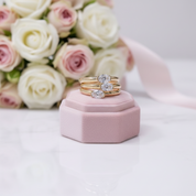 14K Yellow Gold VVS1 Oval Cut Diamond Option Engagement Ring-Black Diamonds New York