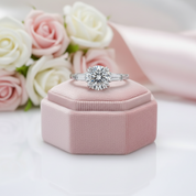 14k White Gold 2.0 Ct Diamond Option Engagement Ring-Black Diamonds New York