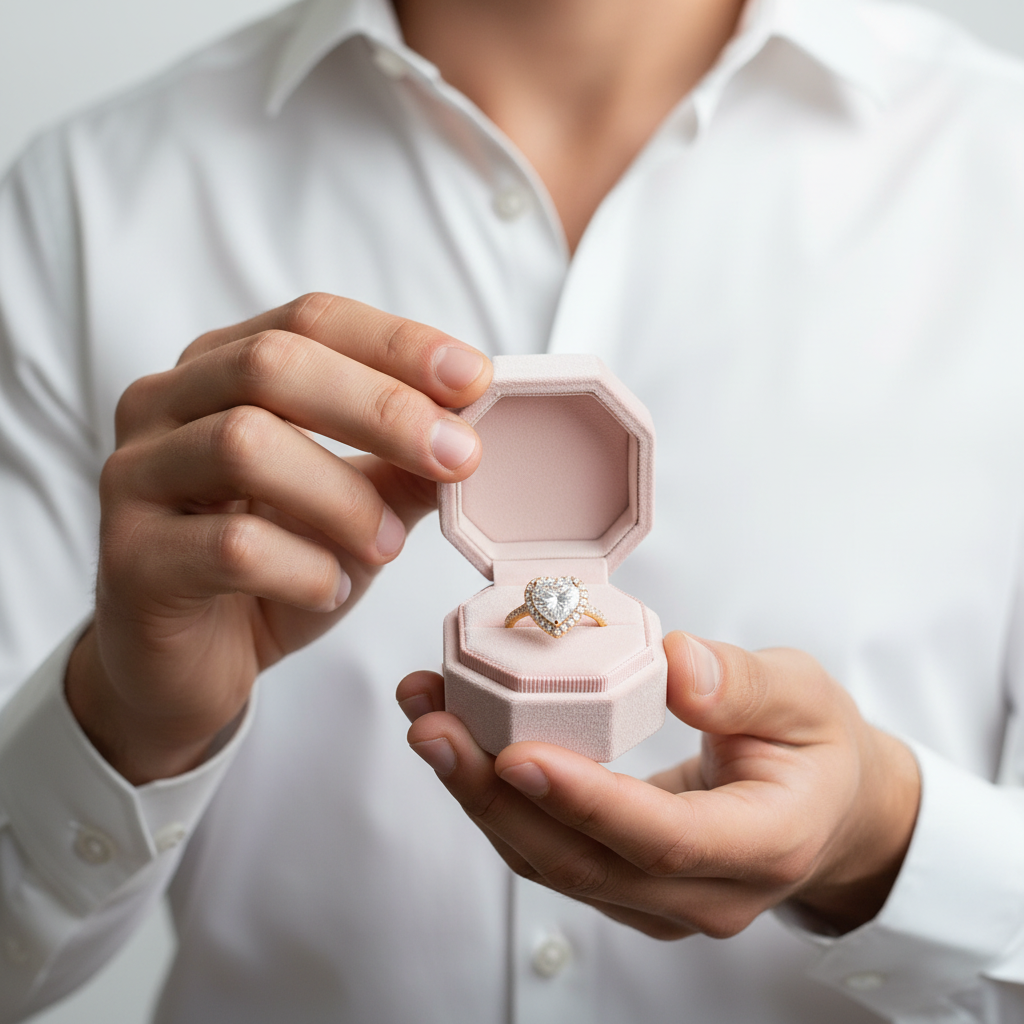 14k Yellow Gold Heart Cut 4.0ct 10mm Diamond Halo Engagement Ring-Black Diamonds New York