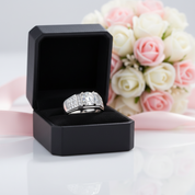 1.5 CT Round Cut Men's Wedding Ring-Black Diamonds New York