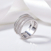 1.5 Ct Round and Emerald Cut Diamond Option Band-Black Diamonds New York