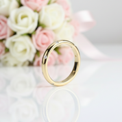 1.6mm Round Diamond Option Domed Unisex Wedding Band-Black Diamonds New York
