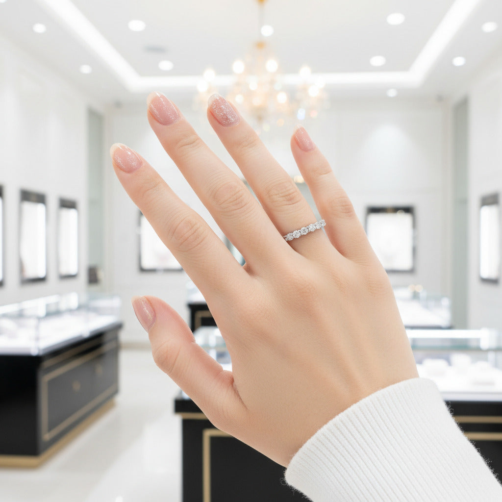1.7 Ctw Round Diamond Option Engagement Ring Set-Black Diamonds New York