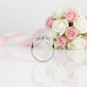 1.8 ct Round Cut Diamond Option Three Stone Engagement-Black Diamonds New York
