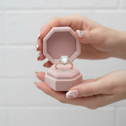 18K Rose Gold Round Cut 2 Carat Diamond Option Blossom Engagement Ring-Black Diamonds New York