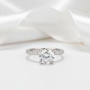 1.8Ct Round Cut Diamond Option Wedding Engagement Ring-Black Diamonds New York