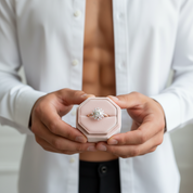 18k Art Deco Round Cut Diamond Sunflower Engagement Ring-Black Diamonds New York