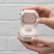 18k Art Deco Round Cut Diamond Sunflower Engagement Ring-Black Diamonds New York