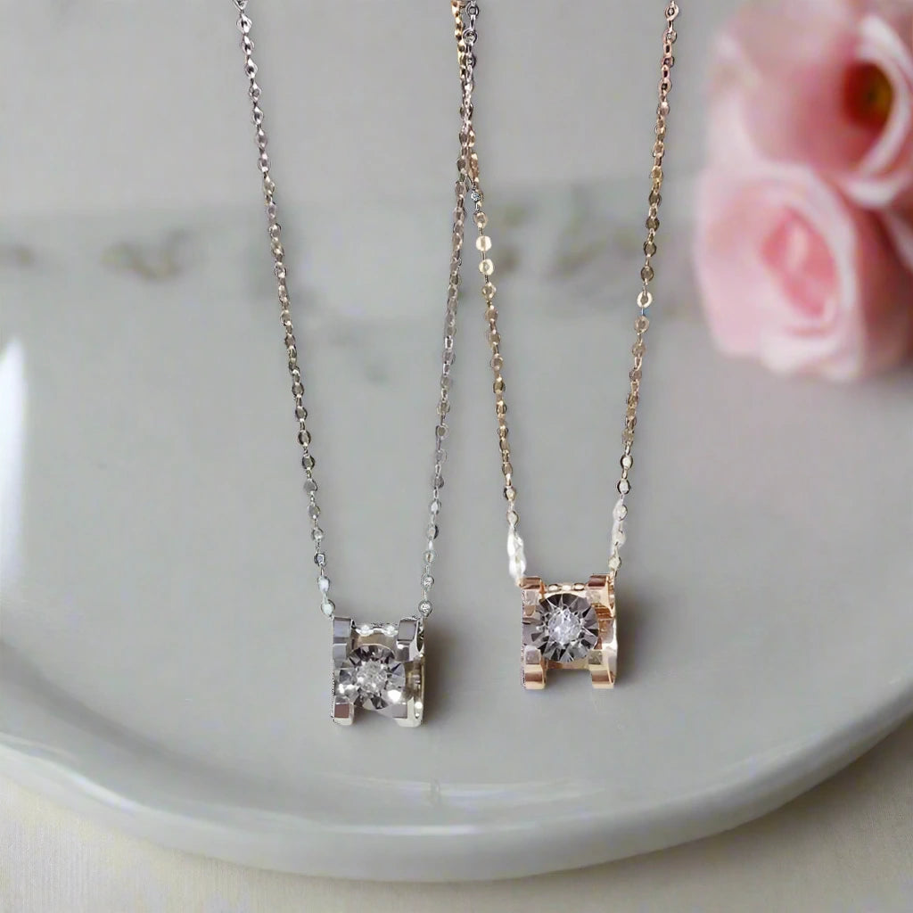 18k Rose Gold Diamond Bull Head Pendant Necklace-Black Diamonds New York