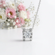 18k Rose Gold Diamond Option Bull Head Pendant Necklace-Black Diamonds New York
