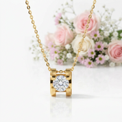 18k Rose Gold Diamond Option Bull Head Pendant Necklace-Black Diamonds New York