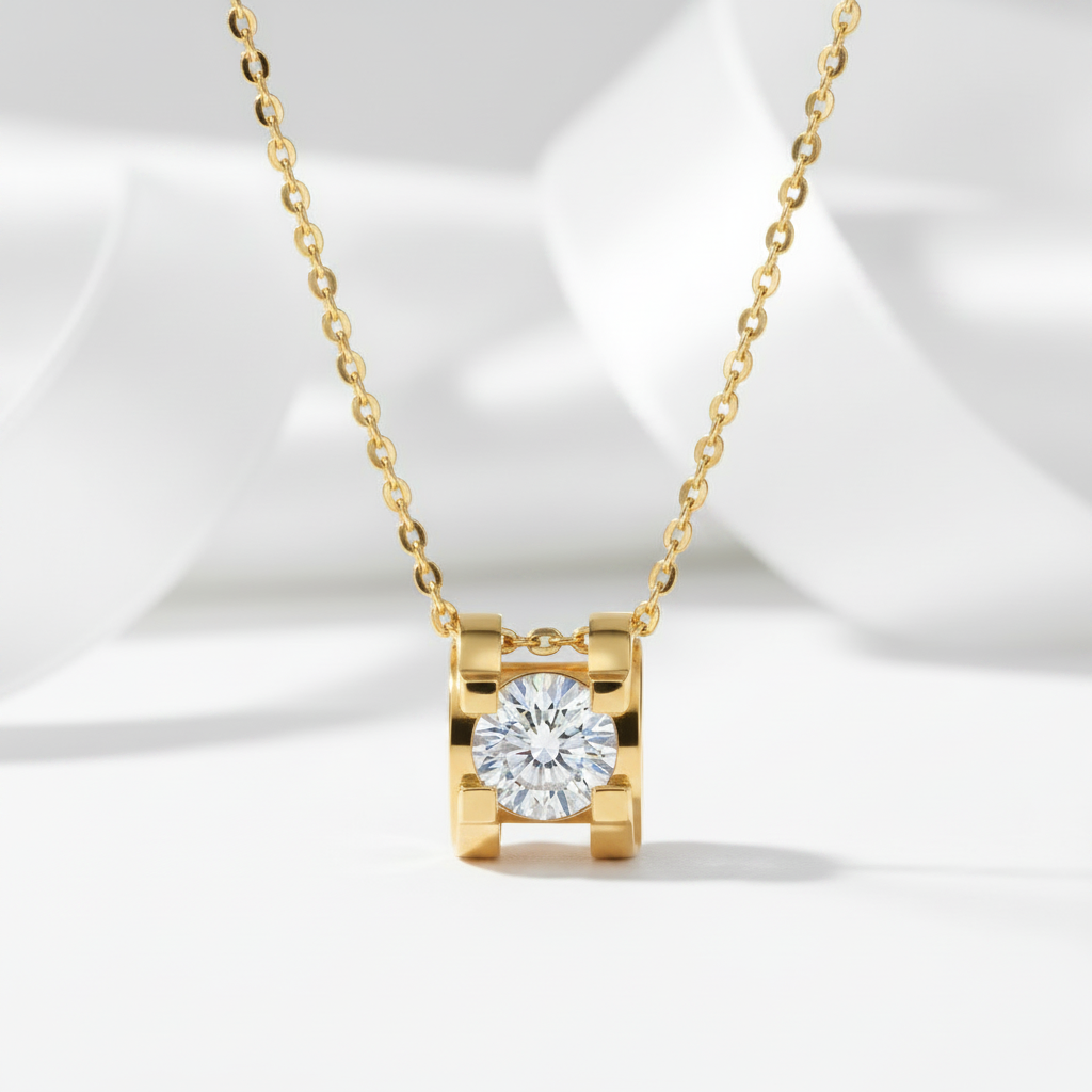 18k Rose Gold Diamond Option Bull Head Pendant Necklace-Black Diamonds New York