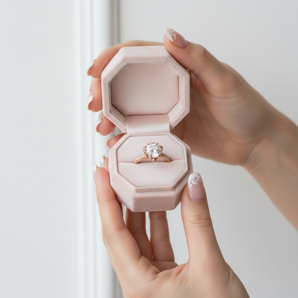 18K Rose Gold Round Cut 1ct Diamond Option Ice Snowflake Engagement Ring-Black Diamonds New York