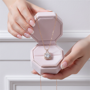 18k Rose Gold Round Diamond Option Necklace-Black Diamonds New York