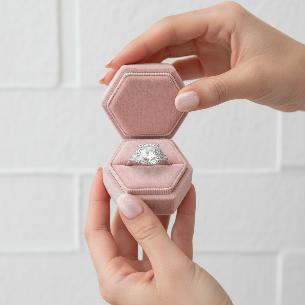 18K White Gold 3ct Cushion Cut Diamond Option Arrow Engagement-Black Diamonds New York