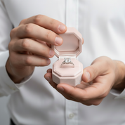 18K White Gold 3ct Cushion Cut Diamond Option Arrow Engagement-Black Diamonds New York