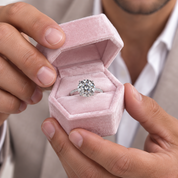 18k White Gold 4ct Diamond Option Engagement Ring-Black Diamonds New York