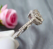 18K White Gold Pear Cut 1 Carat Diamond Water Drop Engagement Ring-Black Diamonds New York