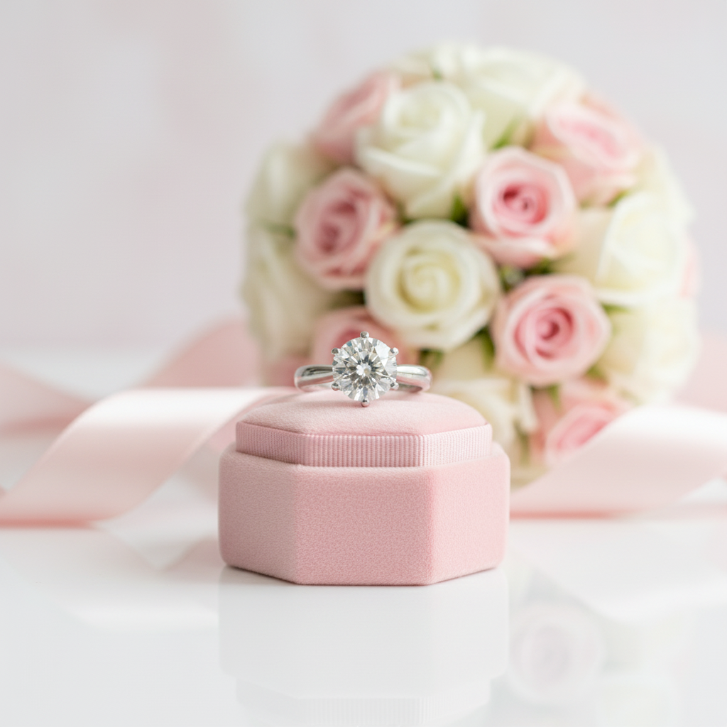 18K White Gold Round Cut 3 Carat Diamond Option Engagement Ring-Black Diamonds New York