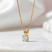 18k White Gold Round Diamond Necklace-Black Diamonds New York