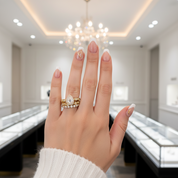 18K Yellow Gold 1.0ct Pear Cut Diamond Option Engagement Ring Set-Black Diamonds New York