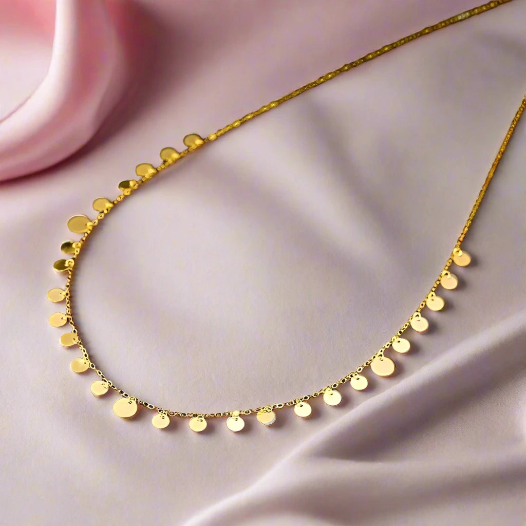 18K Yellow Gold Adjustable Pendant Necklace-Black Diamonds New York