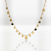 18K Yellow Gold Adjustable Pendant Necklace-Black Diamonds New York