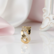 18k Yellow Gold Diamond Option Wedding Band-Black Diamonds New York