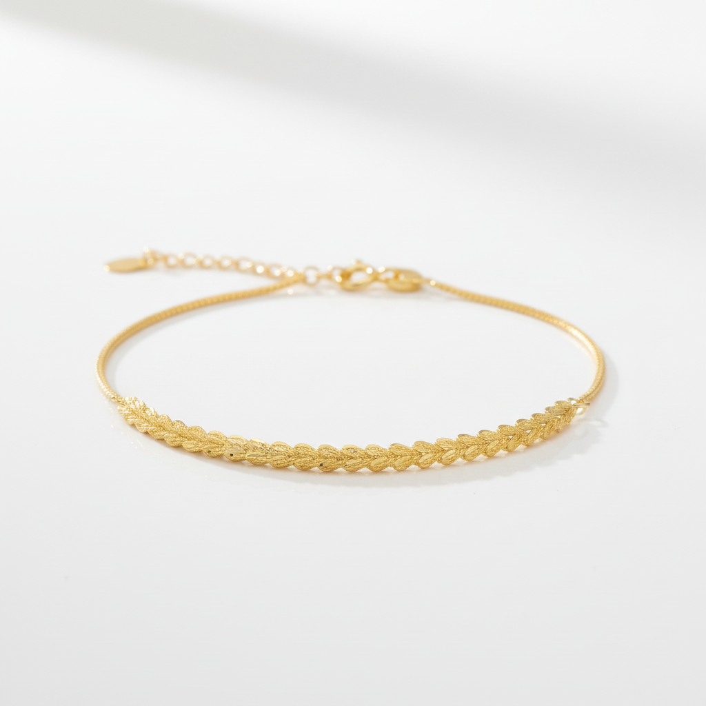 18k Yellow Gold Phoenix Tail Design Adjustable Chain Bracelet-Black Diamonds New York