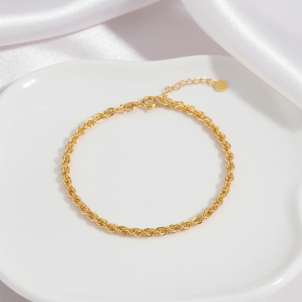 18k Yellow Gold Phoenix Tail Design Adjustable Chain Bracelet-Black Diamonds New York