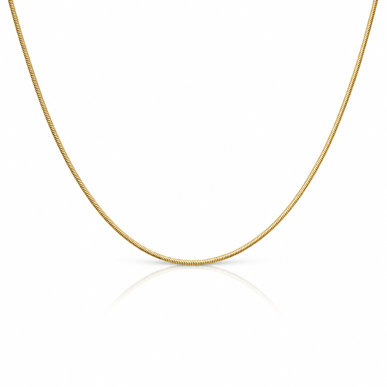 18k Solid Gold Snake Bone Chain Necklace-Black Diamonds New York