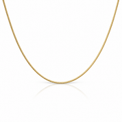 18k Solid Gold Snake Bone Chain Necklace-Black Diamonds New York