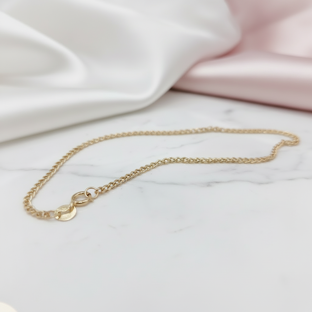 18k Yellow Gold Cuban Chain Necklace-Black Diamonds New York