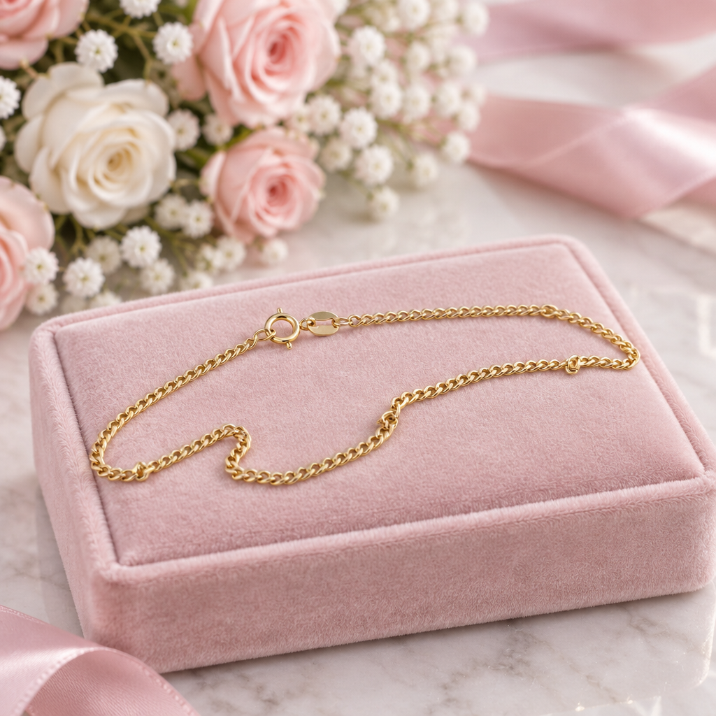 18k Yellow Gold Cuban Chain Necklace-Black Diamonds New York