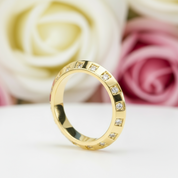 1.8mm Round Diamond Eternity Wedding Band-Black Diamonds New York