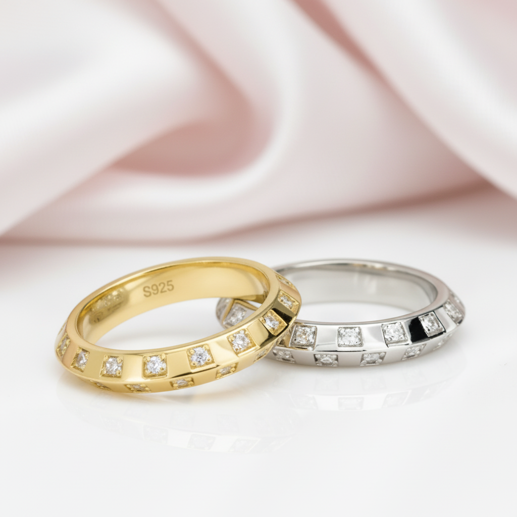 1.8mm Round Diamond Option Eternity Wedding Band-Black Diamonds New York