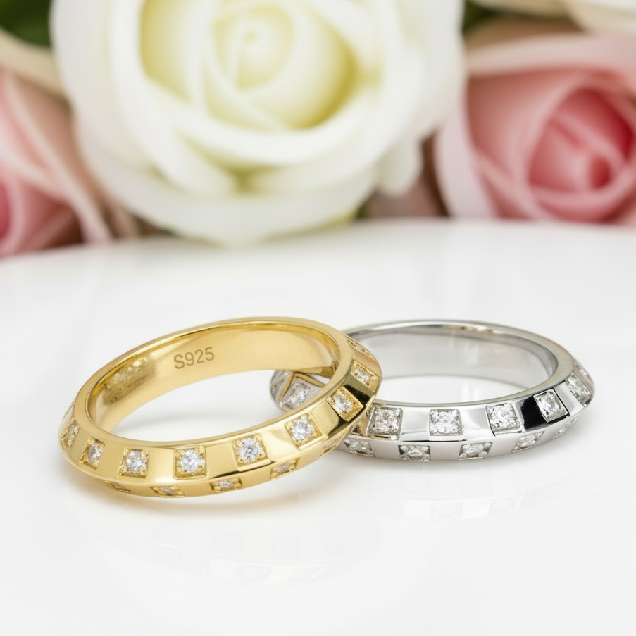 1.8mm Round Diamond Eternity Wedding Band-Black Diamonds New York