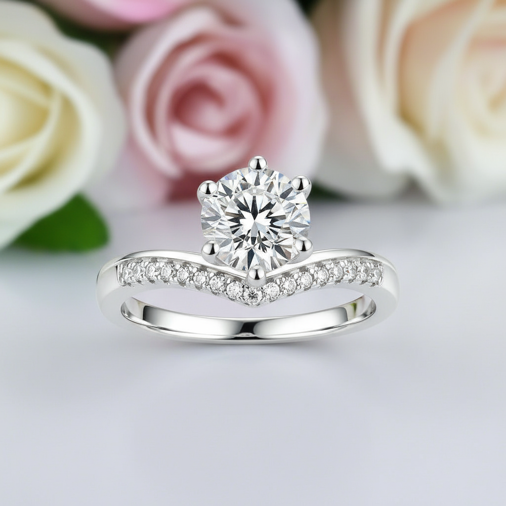 1CT Diamond Engagement Bridal Classic Ring-Black Diamonds New York